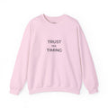 Trust His Timing Unisex Christian Crewneck