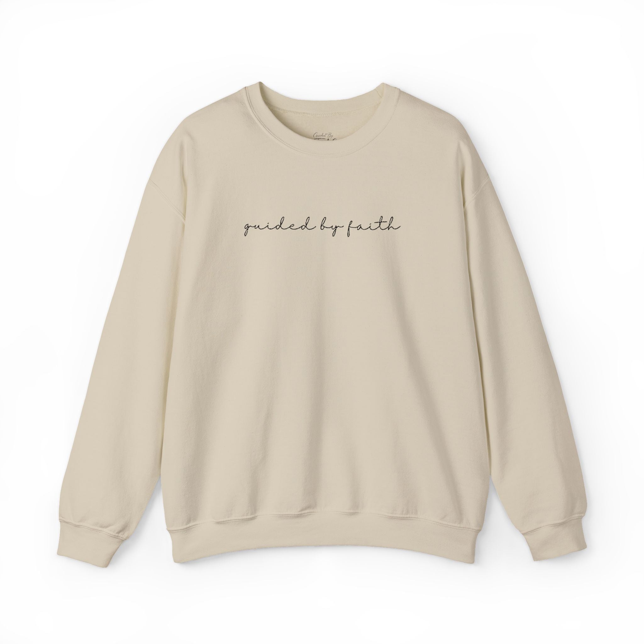 Guided by Faith Unisex Embroidery Crewneck