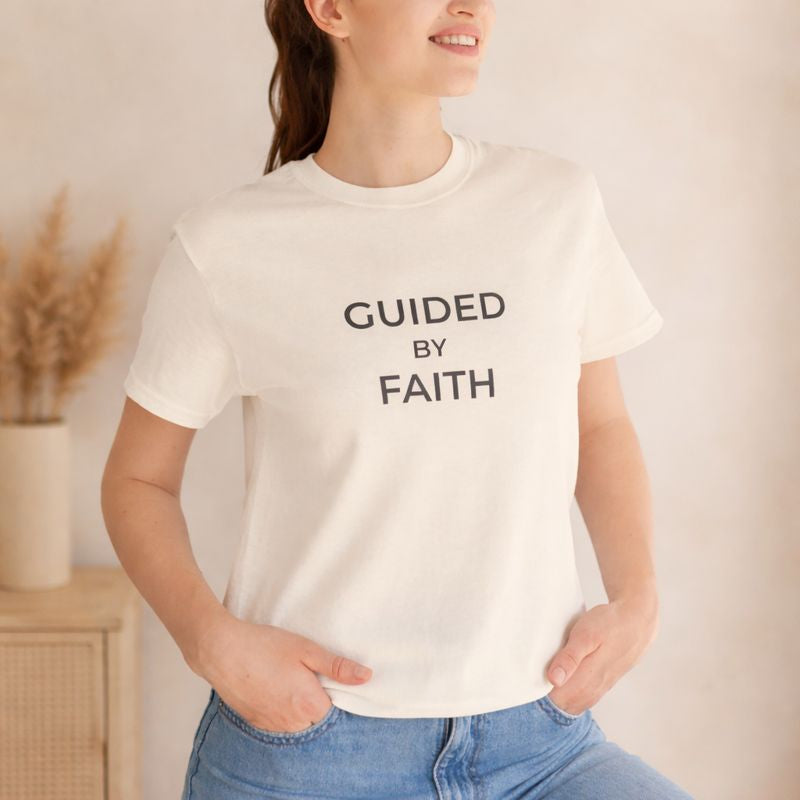 Guided by Faith Unisex Christian Tee
