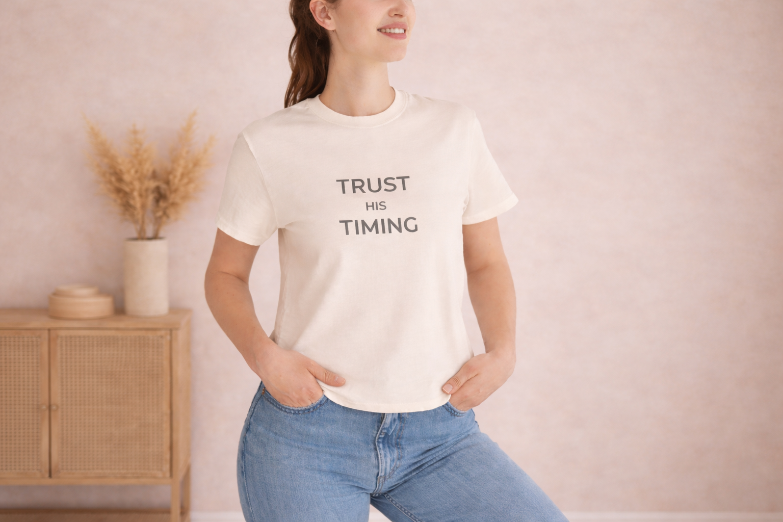 Trust His Timing Unisex Christian Tee