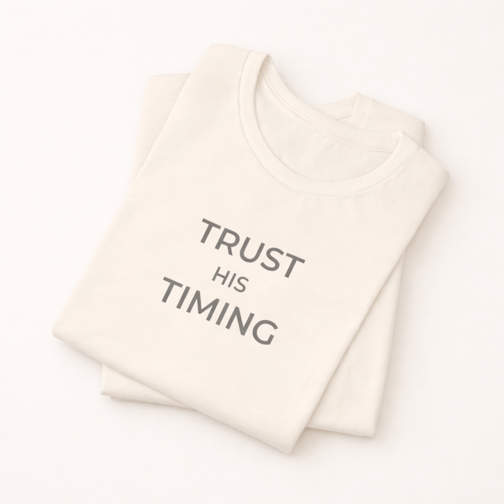 Trust His Timing Unisex Christian Tee