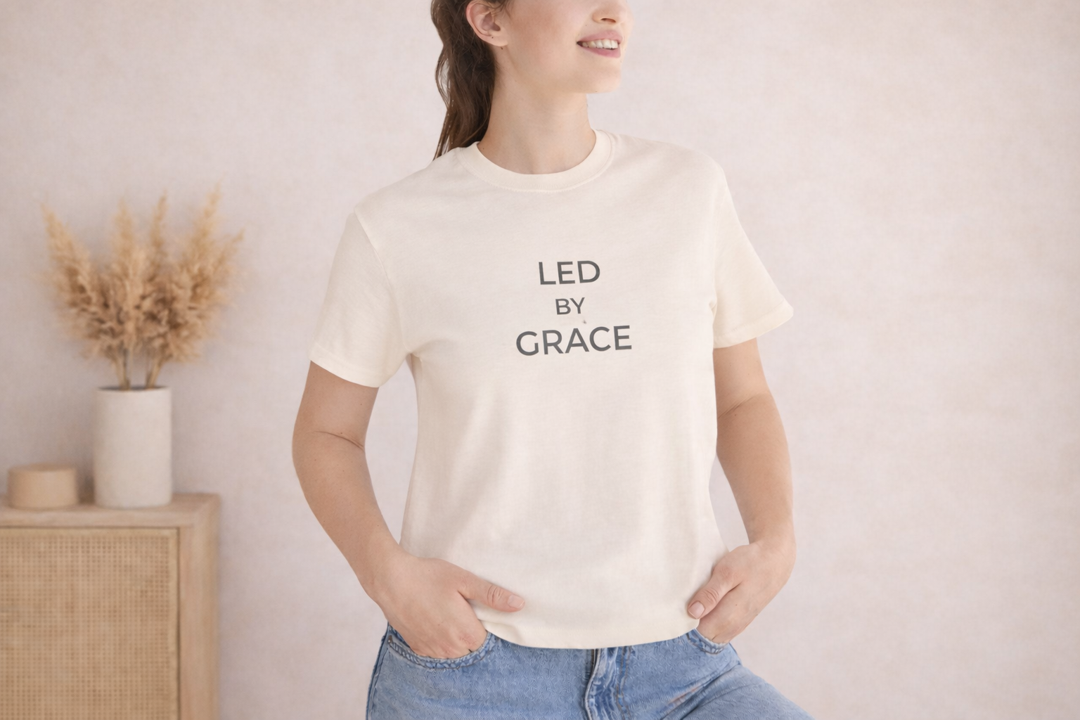 Led by Grace Unisex Christian Tee
