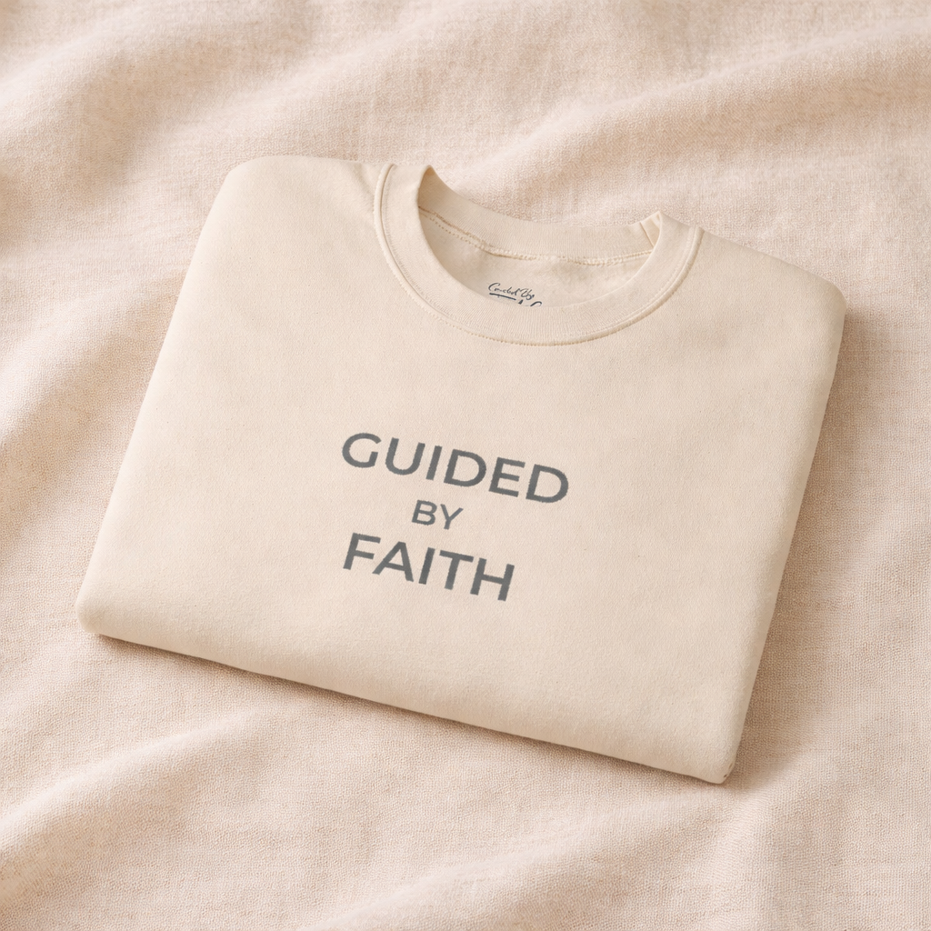 Guided by Faith Unisex Christian Crewneck