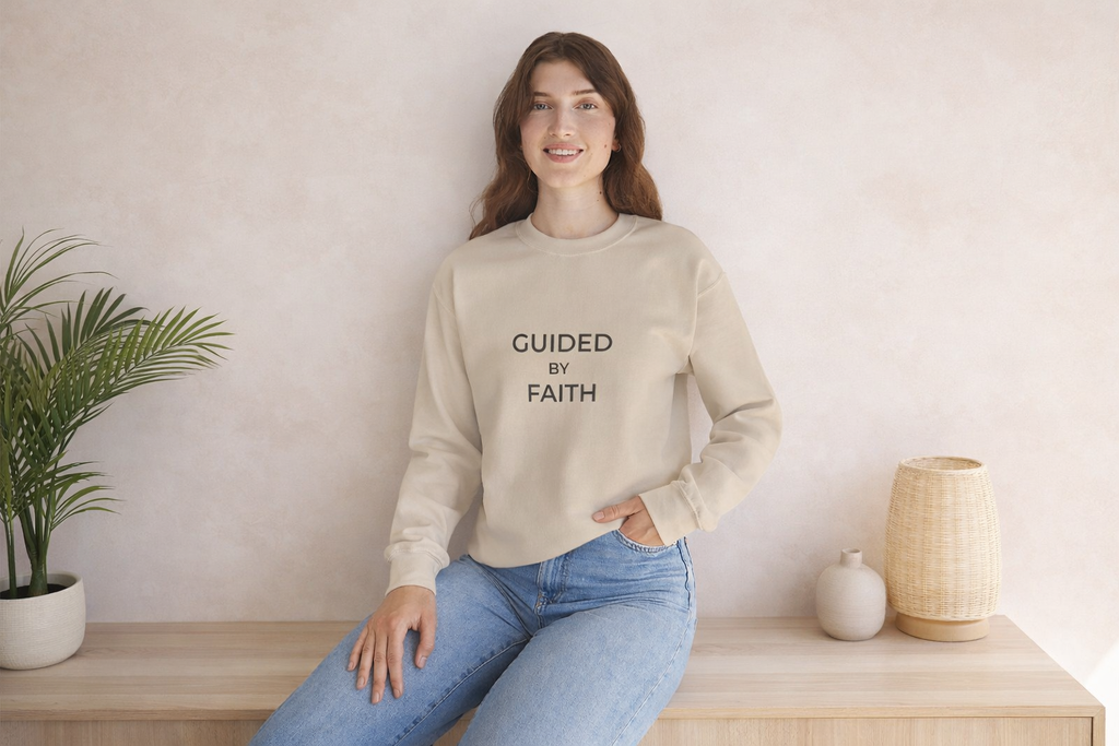 Guided by Faith Unisex Christian Crewneck