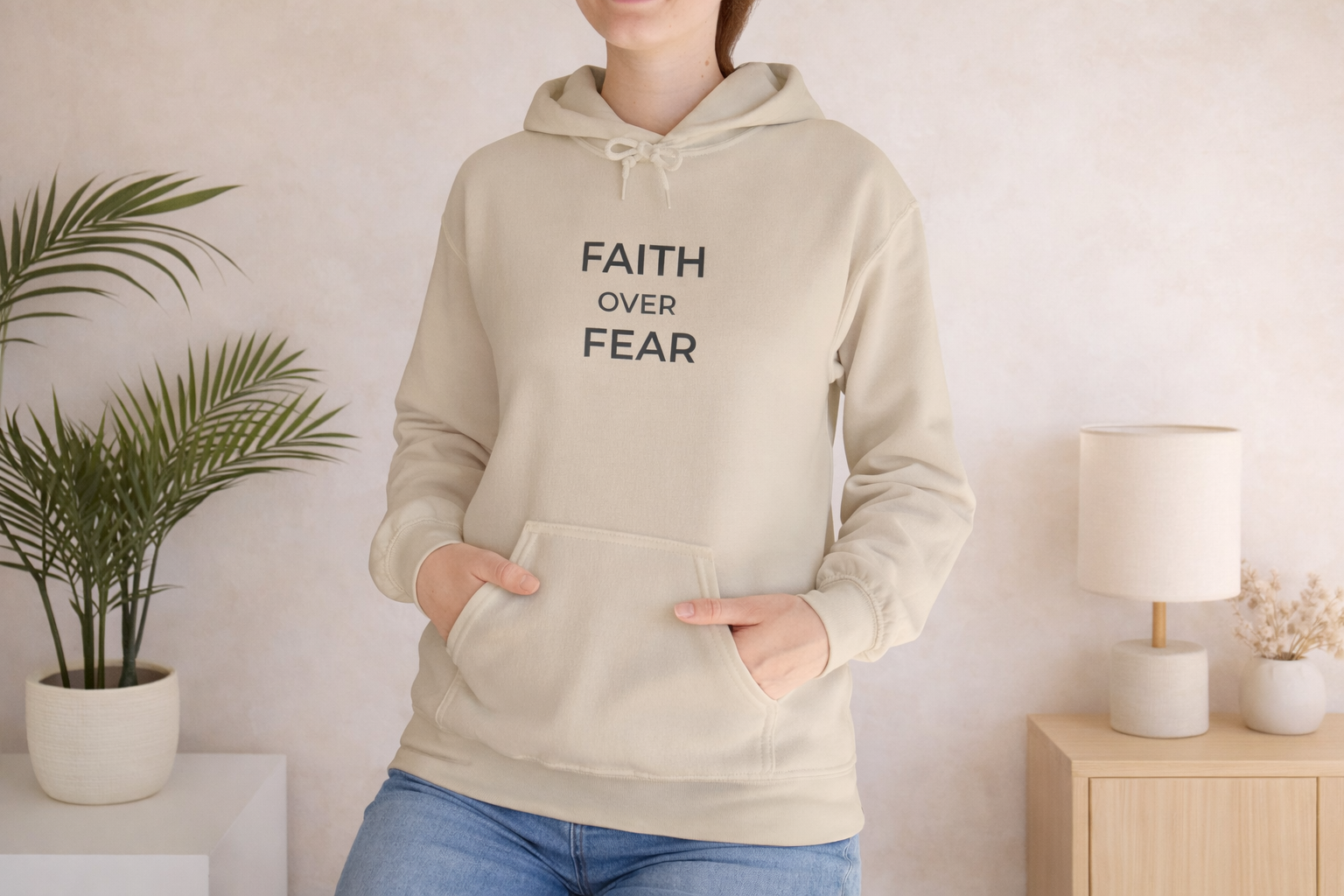 Faith Over Fear Unisex Christian Hoodie