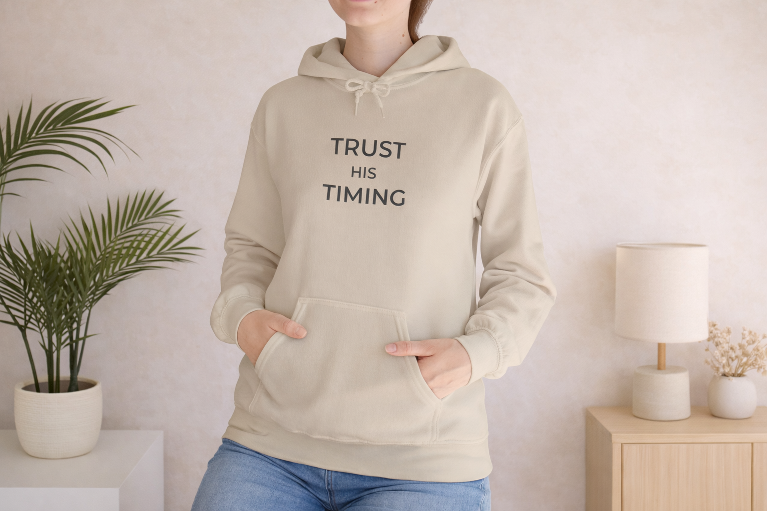 Trust His Timing Unisex Christian Hoodie