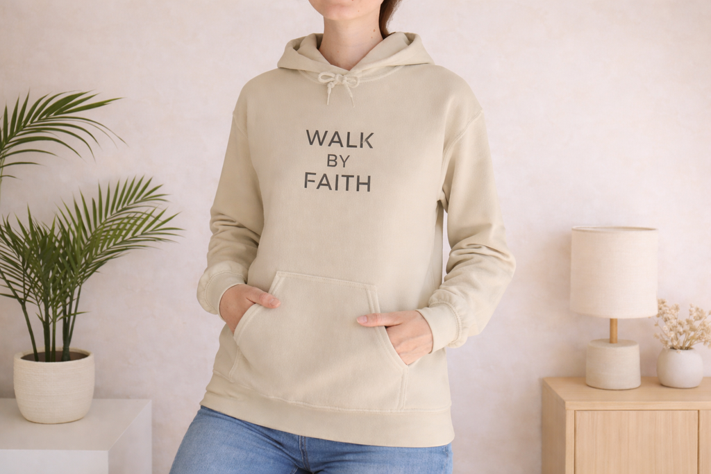 Walk by Faith Unisex Christian Hoodie