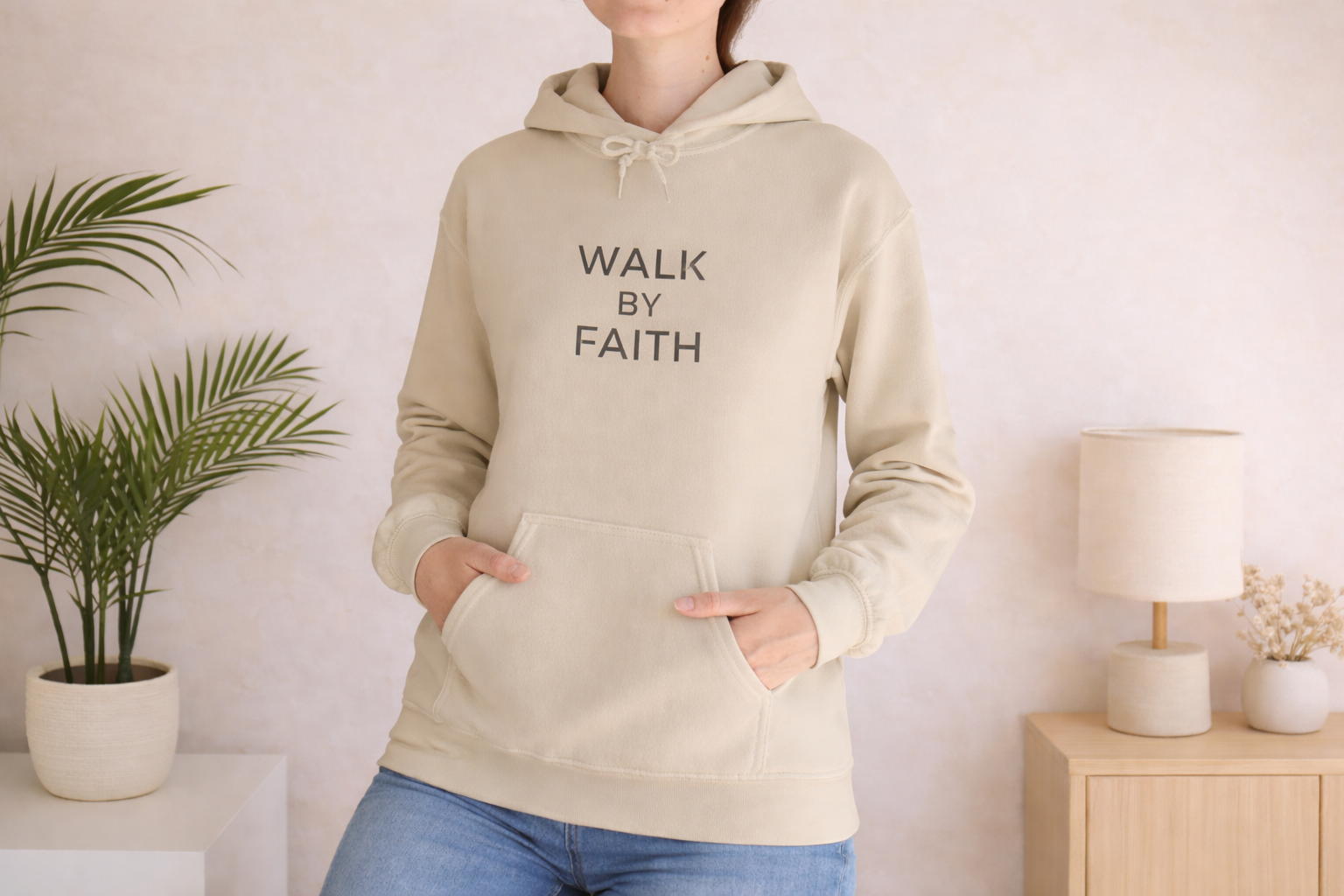 Walk by Faith Unisex Christian Hoodie