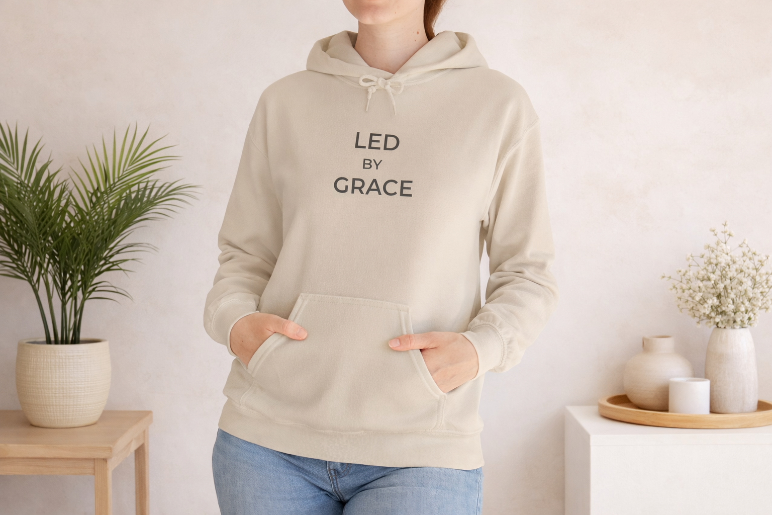 Led by Grace Unisex Christian Hoodie