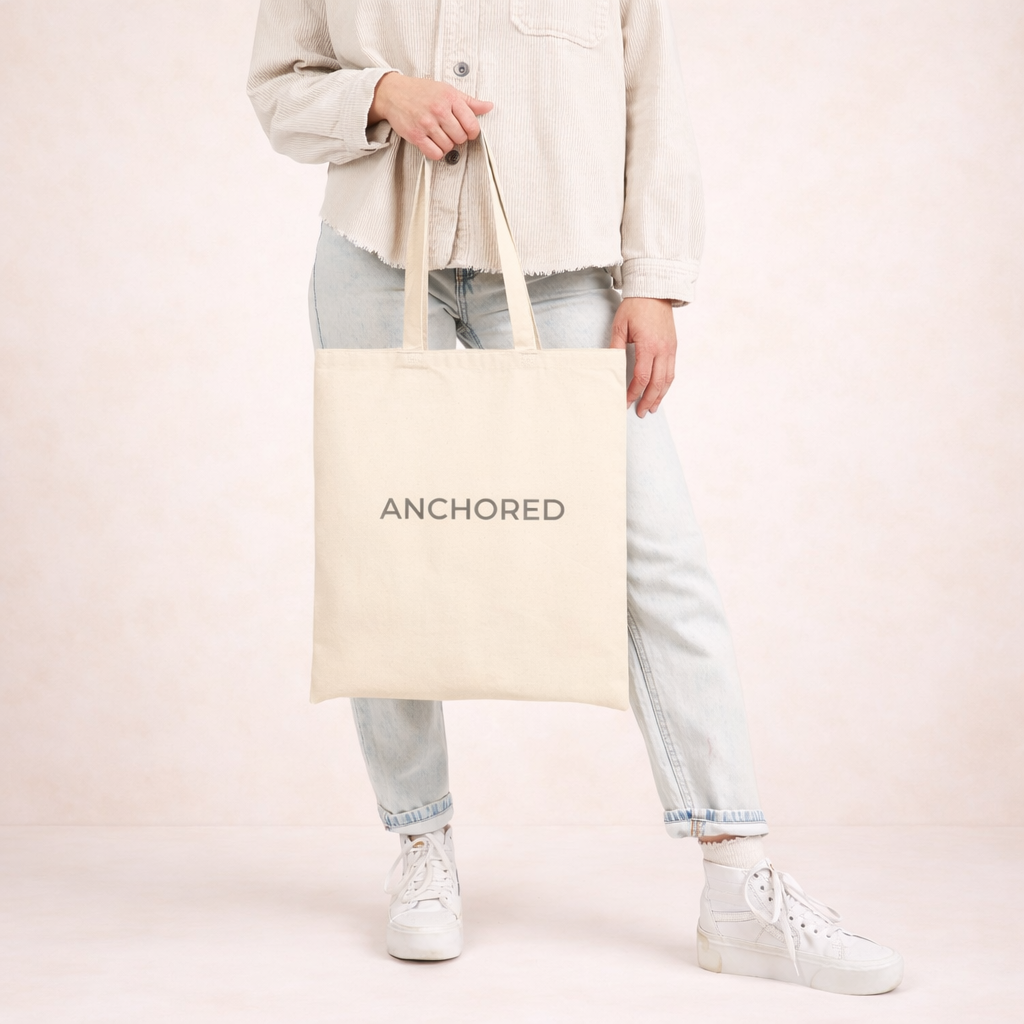 Anchored in Faith Christian Tote Bag