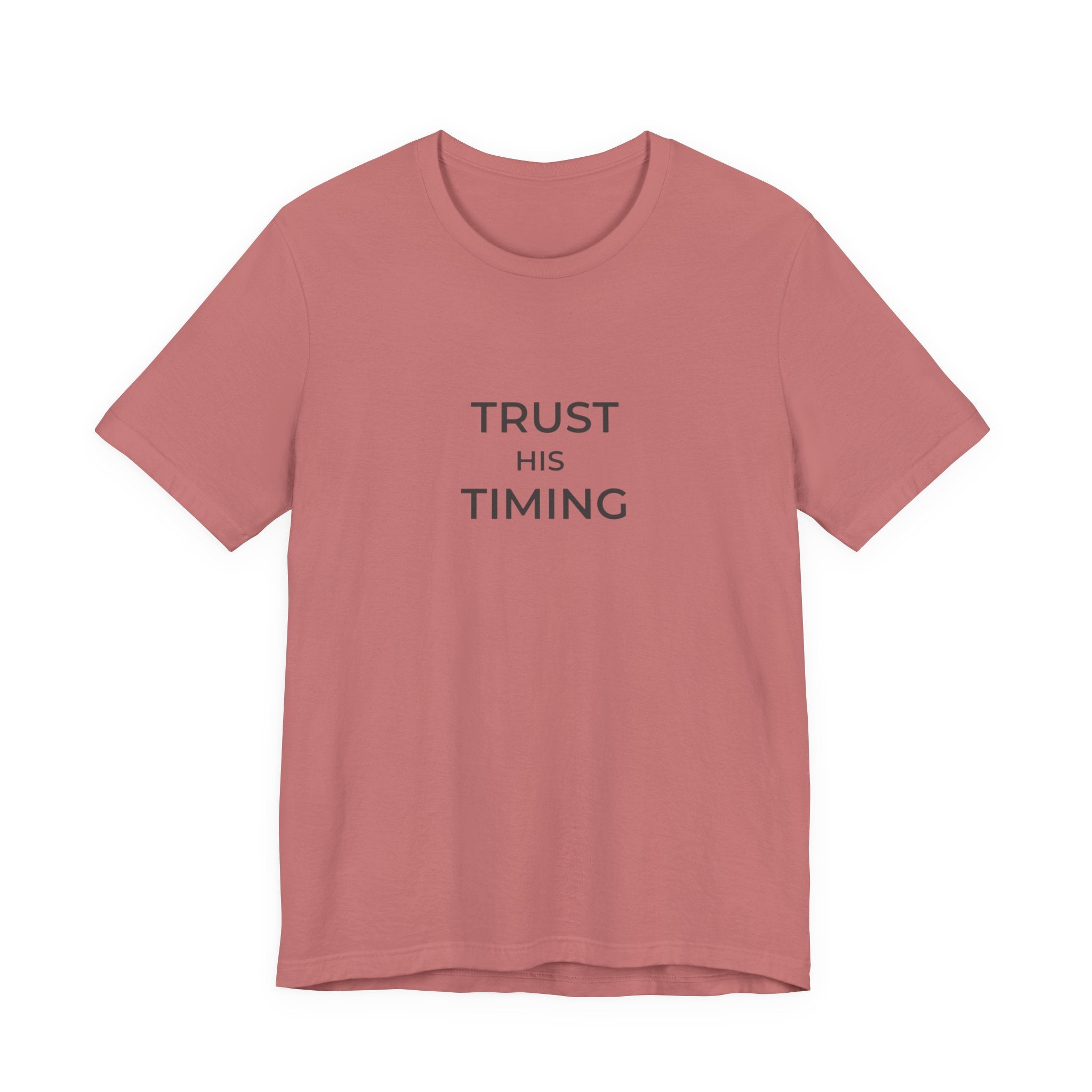 Trust His Timing Unisex Christian Tee
